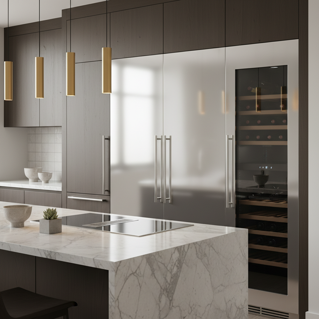 High-end kitchen appliances close-up